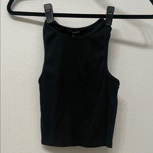 Forever 21 Black Ribbed Tank Top